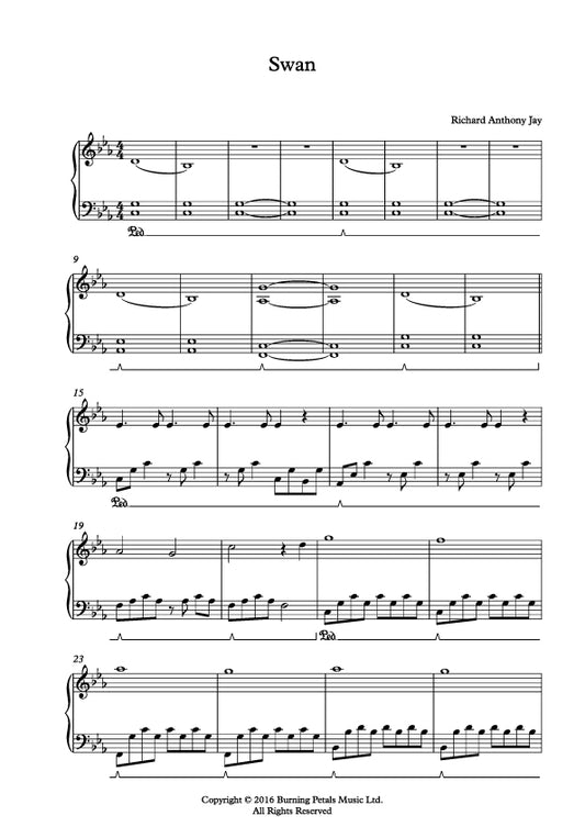 SWAN - Piano Sheet Music PDF