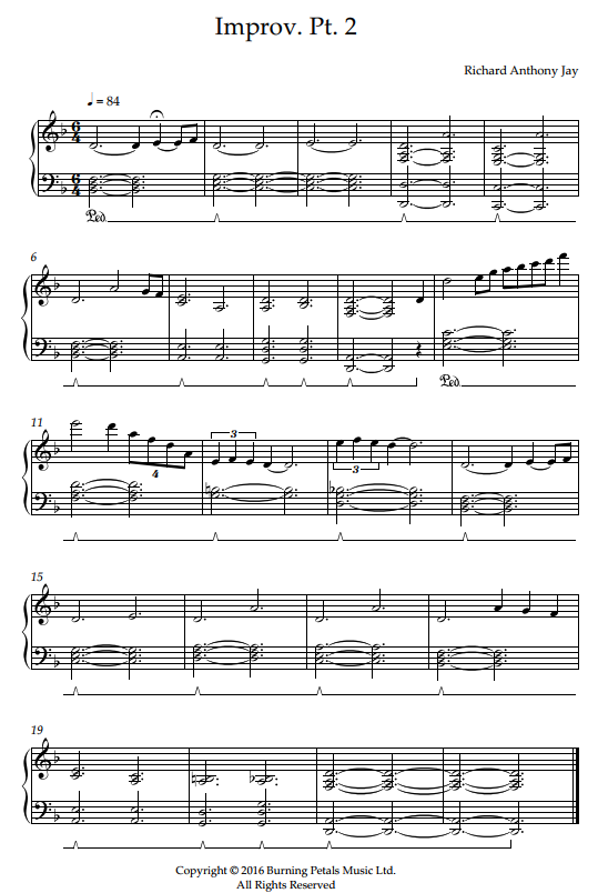 IMPROV., PT.2 - Piano Sheet Music PDF