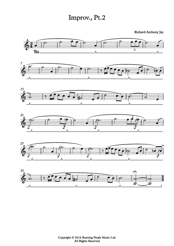 IMPROV., PT.2 - Piano Sheet Music PDF
