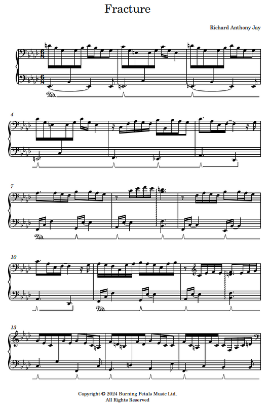 FRACTURE - Piano Sheet Music PDF