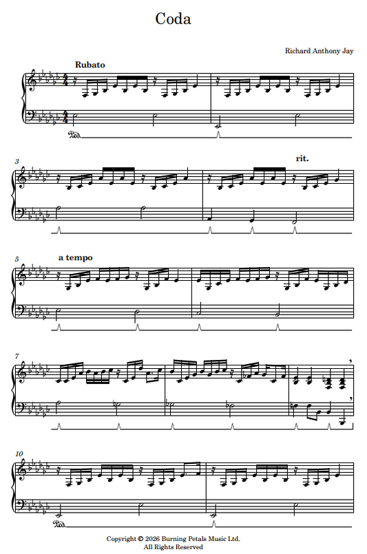 CODA - Piano Sheet Music PDF