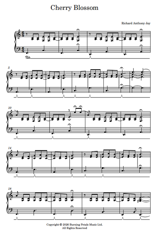 CHERRY BLOSSOM - Piano Sheet Music PDF