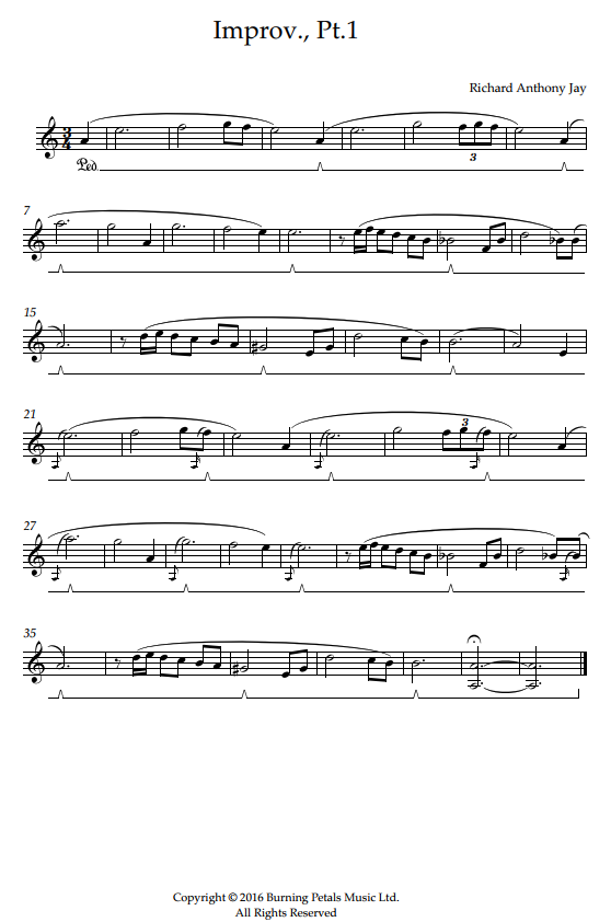 IMPROV., PT.1 - Piano Sheet Music PDF